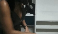 Mistress grabs the forearms with her long nails