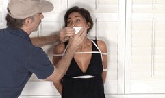 Sticky White Tape Keeps Gia Mancini Silent!