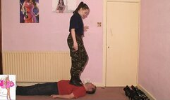 Sophie's Head Trampling Movie Model Poses