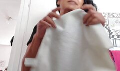 Washing stepMOMMYS NAKED BODY stepMOMMY Transforms you into a washcloth to rub all over her Naked Body in the shower Feet ,back, Ass,Hairy milf Bush