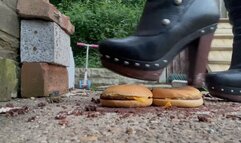 Ugg heel boots crush burgers