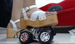 crush the Monty tattoo Monster Truck with my wooden sam edelmann sandals