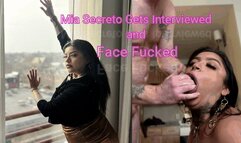 Columbian Beauty Mia Secreto gets interviewed and face fucked FULL VERSION