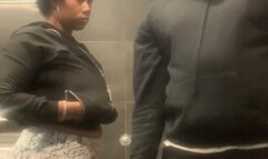 Ebony girl gets a hard spanking for not cleaning the bathroom