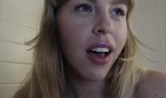 IndigoWild massages boobs and relaxes in the bathtub