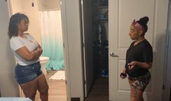 Ebony girl gets a hard spanking for taking the car part 20