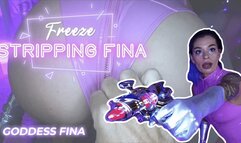 Freeze Stripping Goddess Fina (HD MP4)