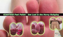 The allure of Giantess with Giant Sexy Toes as a Shrunken Man POV