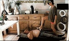 The extreme Miss Diana in wedges flip-flops so extreme (EXTREME VIDEO)