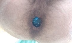 Ass spreading close up, plug, fingering and rosebud