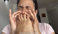 I love to worship feet using my big nose