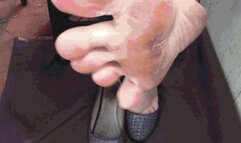 My dirty feet and sweat