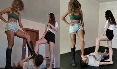 Angie and Laila - Revenge - Mix1 Part1 Laila kicks