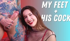 My Feet + His Cock