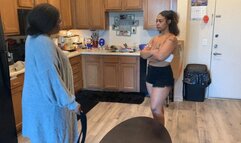 Ebony girl gets a hard spanking for coming home past curfew part 90