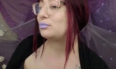 BBW Lipstick Try On & Topless Titty Kissing