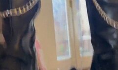 Spikey Boots Trampling & Ugg Sliders