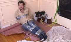 Robby Echo Is Bound All Around With Silver Duct Tape! 4k Version