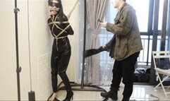 XY Bondage 90 - Queen in Leather gets Bondage Femdom