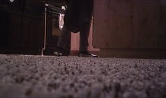 Views of Deb Coming Home From Work Wearing Her Two Tone Anne Klein Ballet Flats for the First Time & Dangling Them From Her Lacy Sock Covered Feet