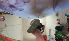 Asian Model Dirty Sports Shoes Shame Dwarf POV