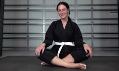 NATASSHA JONES KARATE MEDITATION JOI (4K)