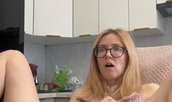 cum with dildo and vibrator