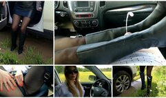 Stuck in mud while driving exam means shoejob to instructor