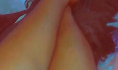 Vee Musik’s Sexy, Seductive, Ebony Feet Crossed at Ankles