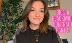 Sign a Blackmail Contract Part 5