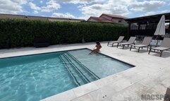 Asian babe CJ Miles Gets Fucked outside and Filled with Cum