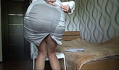 pissed on the secretary mo