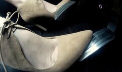 Suede Ankle Stiletto Drive - Side Cam