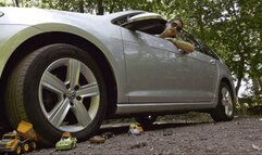 Completely crushing your tiny toy cars