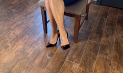 KsSunflwr Black Louboutin Heel Dangle