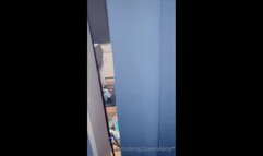 Step daddy come home and encourage his step daughter to smoke Marlboro red