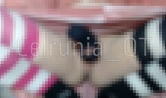 Femboy plays with their cocksock