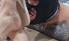 Braga Feet - Be A Good Slave Clean The Sole Of Our Slipper And Then Go Kiss Your Wife