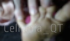 Femboy cums on their dirty stinky feeties