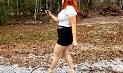 PTP 1352 (Alt) – Vivian Ireene Pierce Revving the Camaro in Hose & Heels