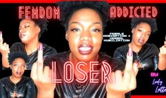 Femdom Addicted LOSER - Verbal Humiliation Middle Finger Fetish Female Domination Humiliatrix - MOV