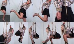 Rosie Suspended Bondage Challenge Combo MOV