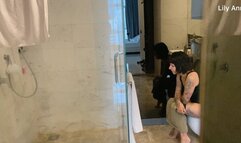 roomate blackmailed into sniffing farts and suck cock