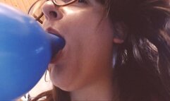 Big blue balloon big strange penetration video re-edited in 1080HD