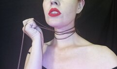 The chain is around my neck