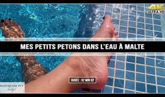 Mes petits petons dans l'eau à Malte 4K