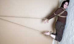 1286x Temptress Kate in Brown Tneck Bondage