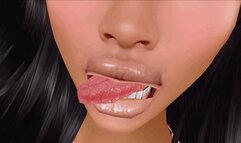 Nude Lips, Pink Tongue (mov)