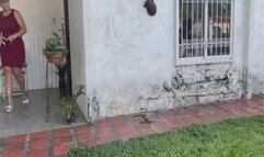 Mia Soles Driving her Toyota on Sexy Heels with PiP video