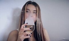 Evening glass and smoke mp4 HD